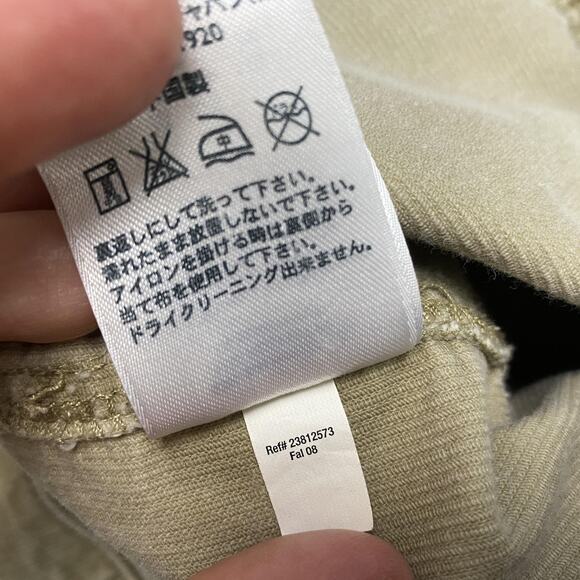 Eddie Bauer Jacket Womens XL Tan Beige Stretch Corduroy Boho Cargo Pocket Chore - Picture 14 of 16